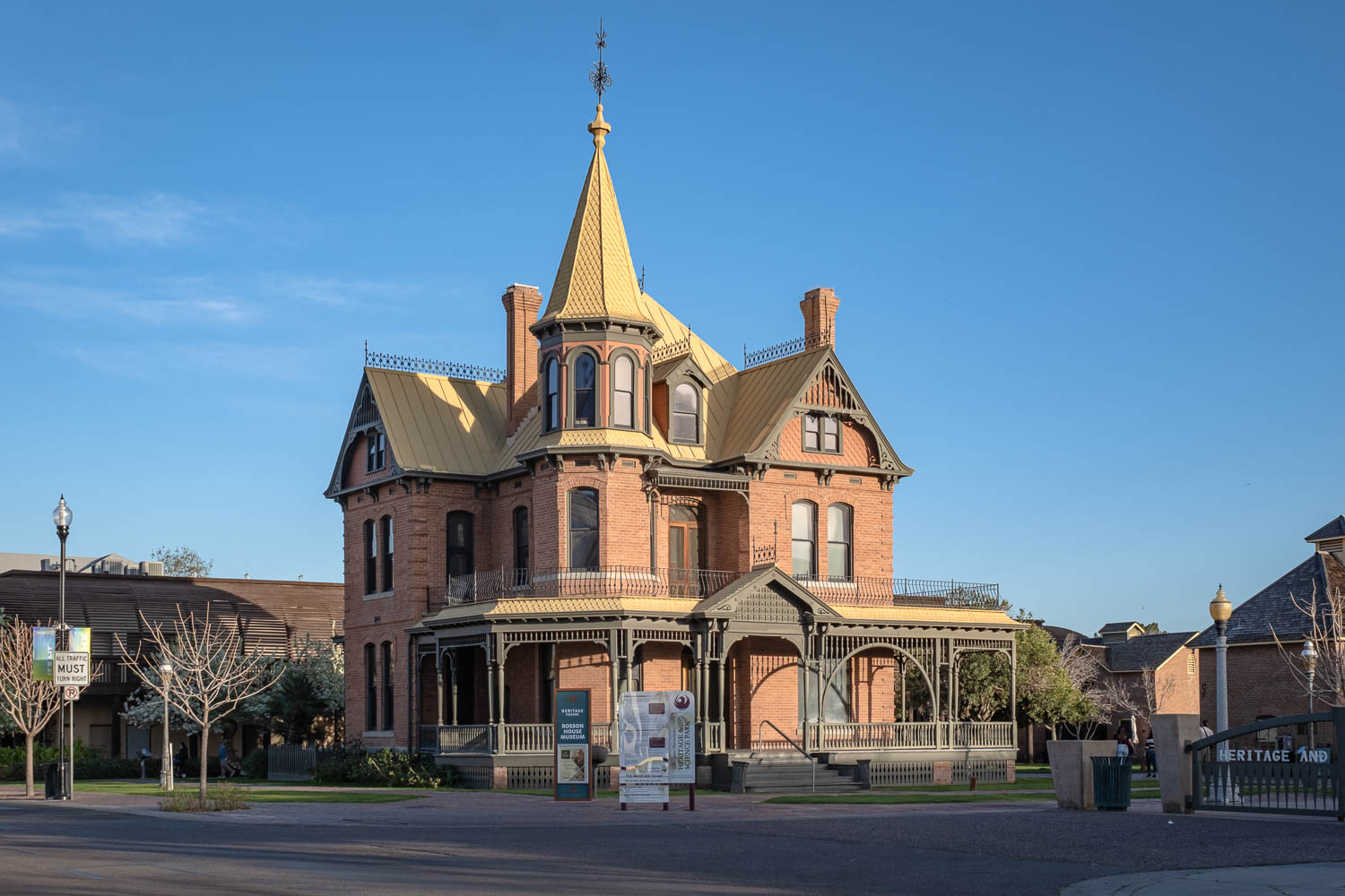 Modern color photograph of Rosson House and its Victorian tower